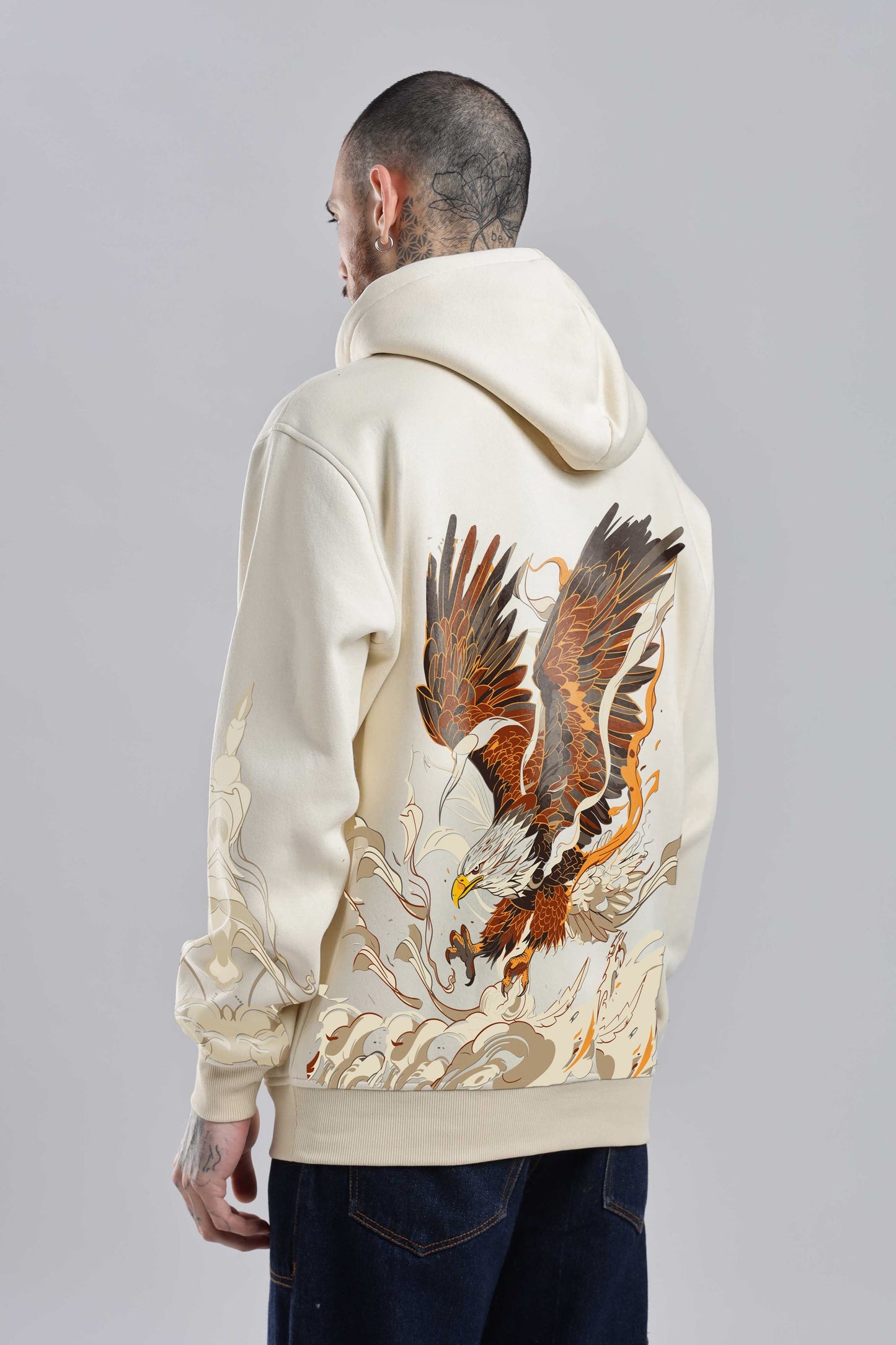 LIBERATION BEIGE OVERSIZED HOODIE