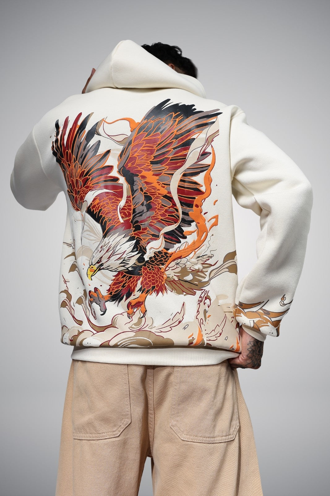 LIBERATION BEIGE OVERSIZED HOODIE