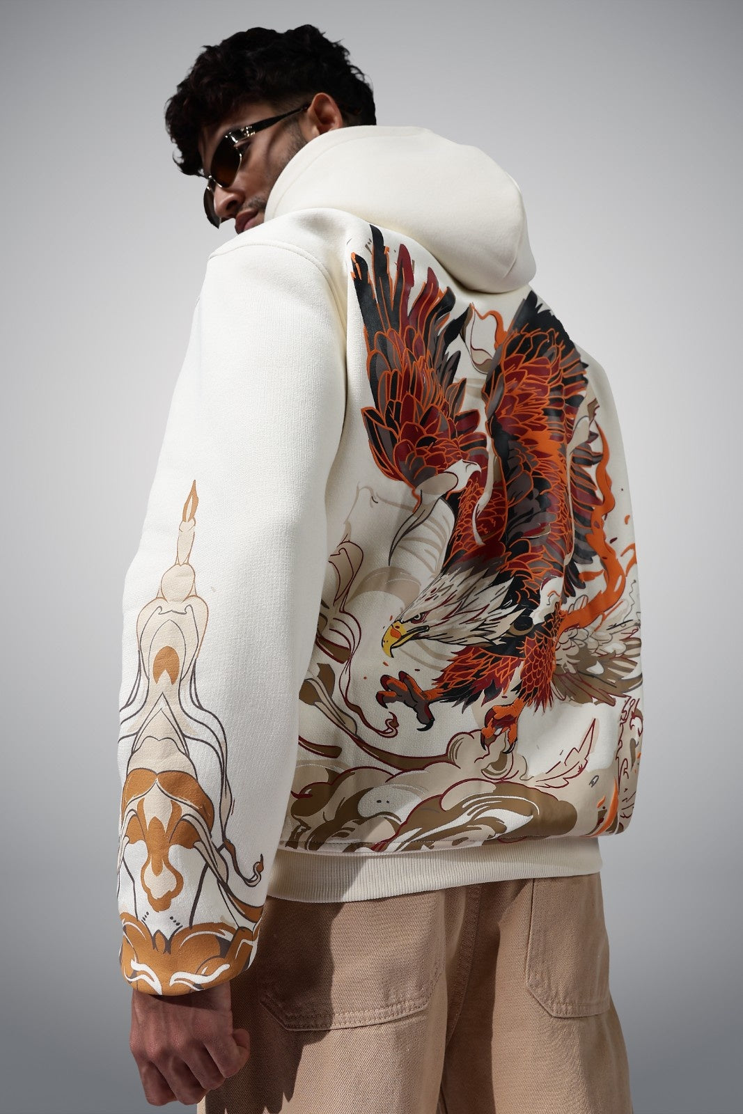 LIBERATION BEIGE OVERSIZED HOODIE